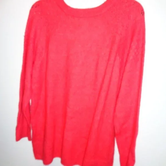 Evri Women's Plus Size Crewneck Pointelle Sweater Size 2X NWT - Picture 11 of 11